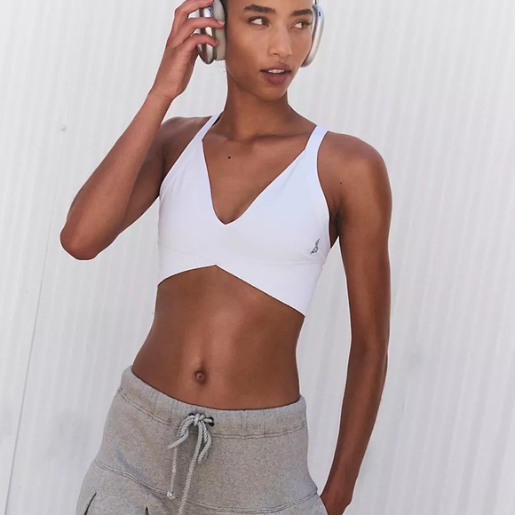 FP Movement by Free People Other - Free People Good Karma Super
Plunge Bra White NWOT